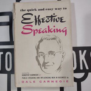 The Quick and Easy Way to Effective Speaking by Dale Carnegie Paperback 1968
